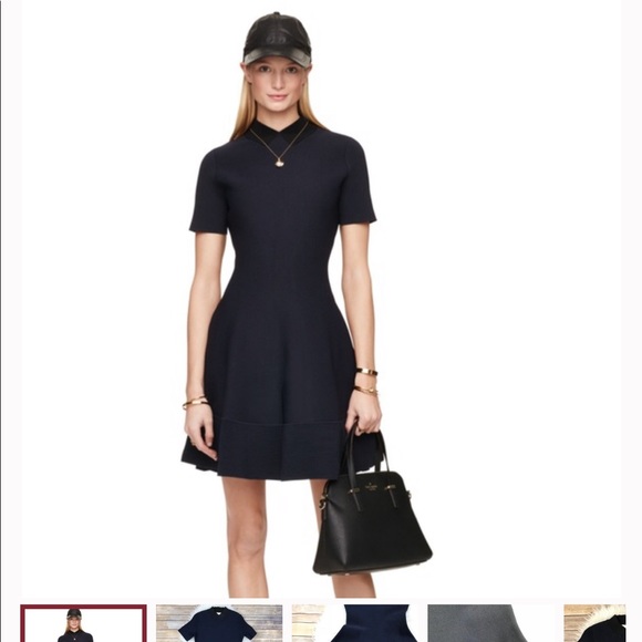 Kate Spade Trompe L’oeil Sweater Dress in Navy NEW without tags. - Picture 1 of 10